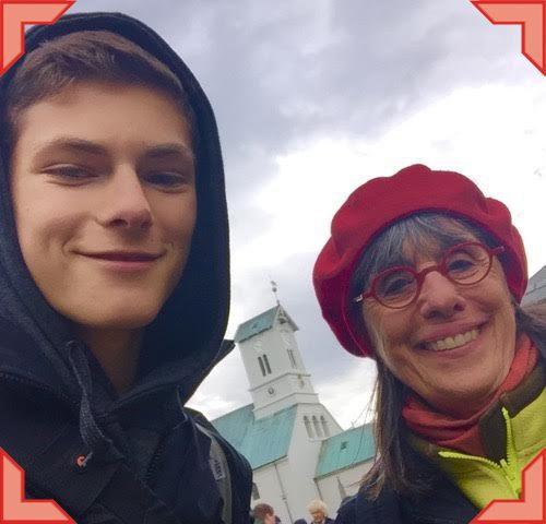 Candid selfie of Evelyn and grandson Josh