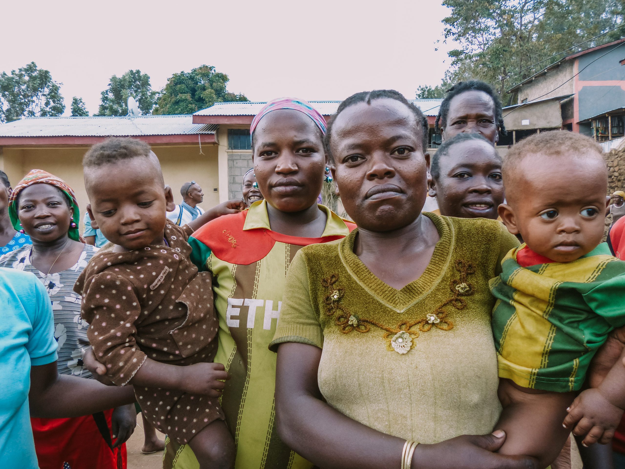 Photo of a family in Ethiopia