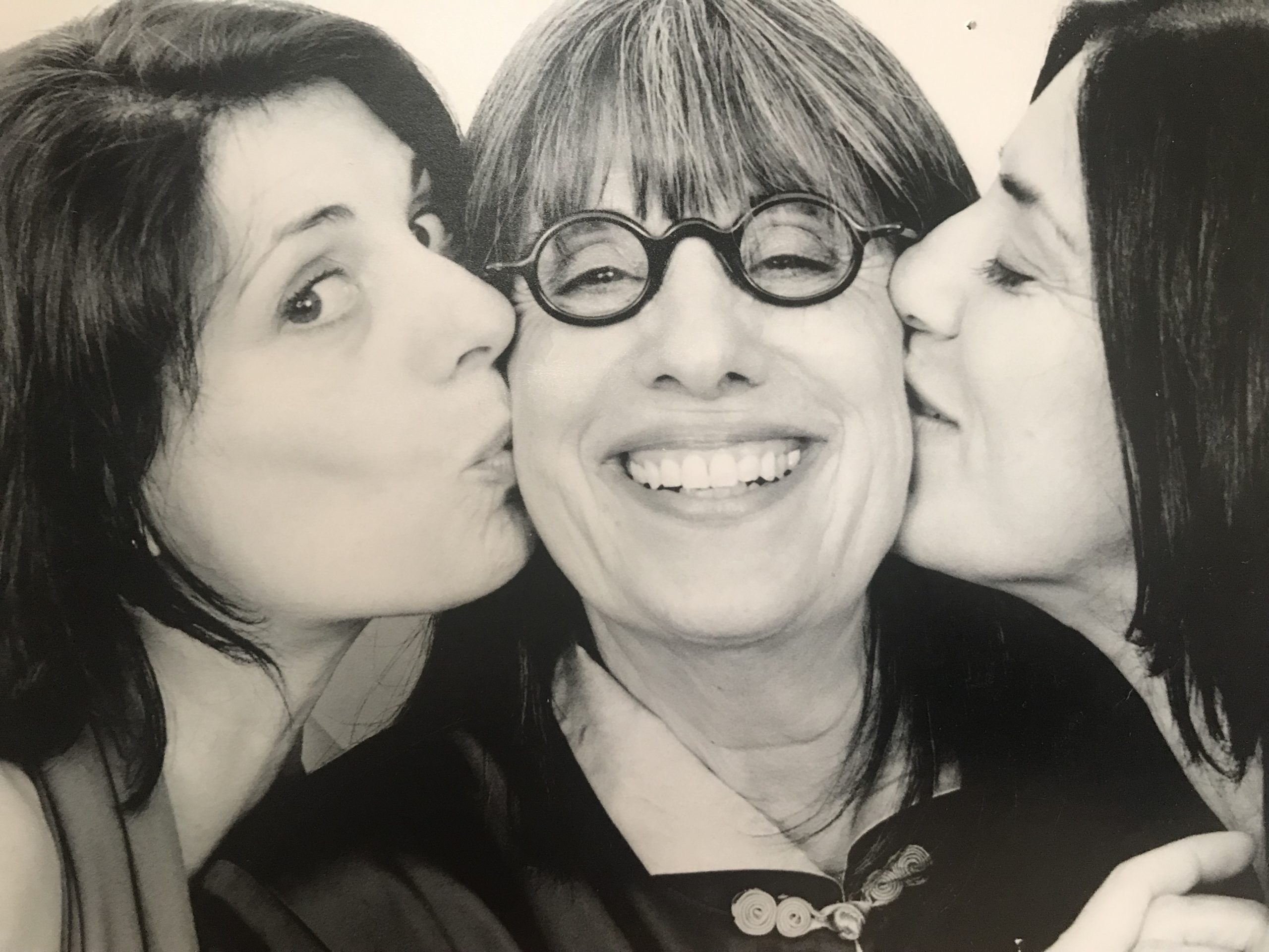 Candid shot of Erica, Evelyn, and Leslie