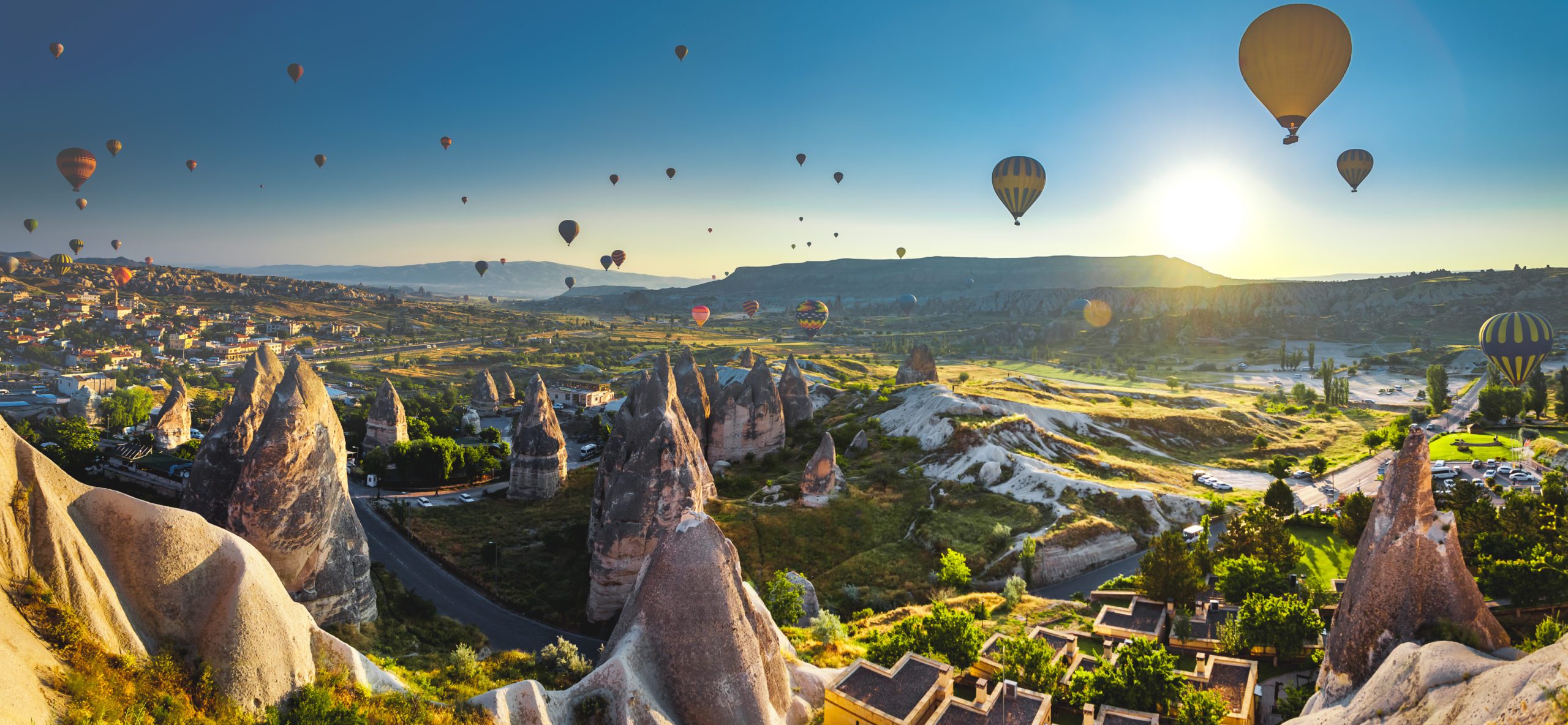 Hot air balloons in Cappadocia