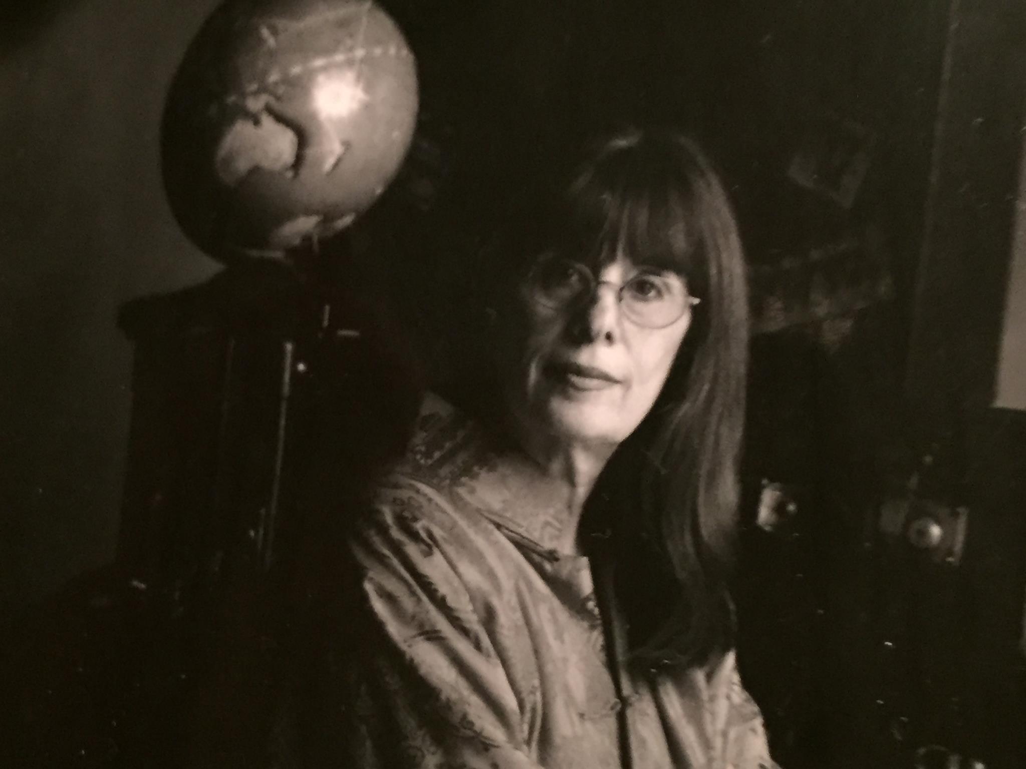 Black and white of Evelyn Hannon