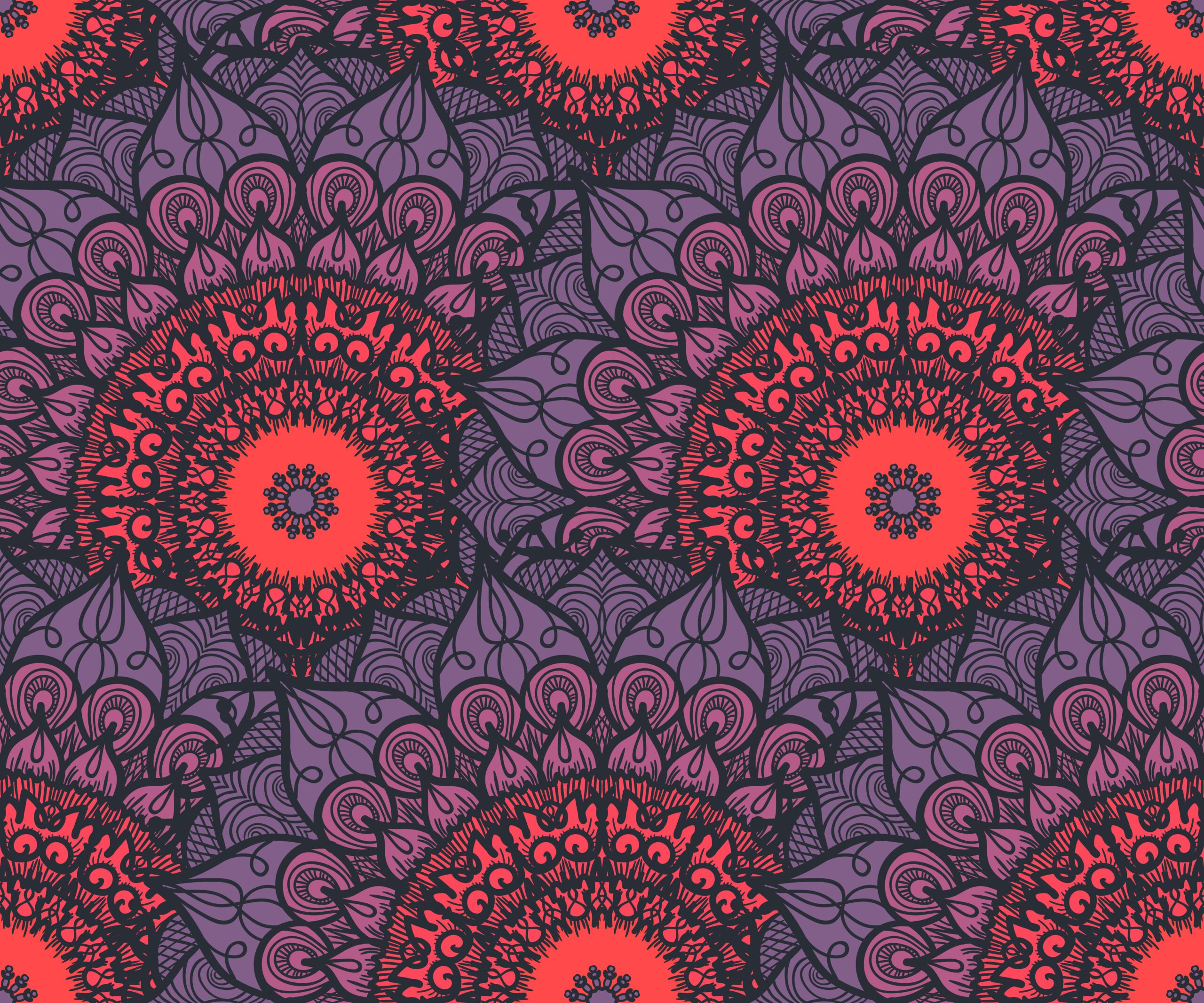 Colourful mandala pattern