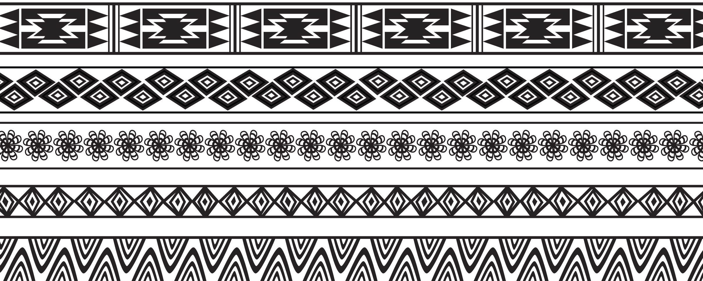 black and white patterns