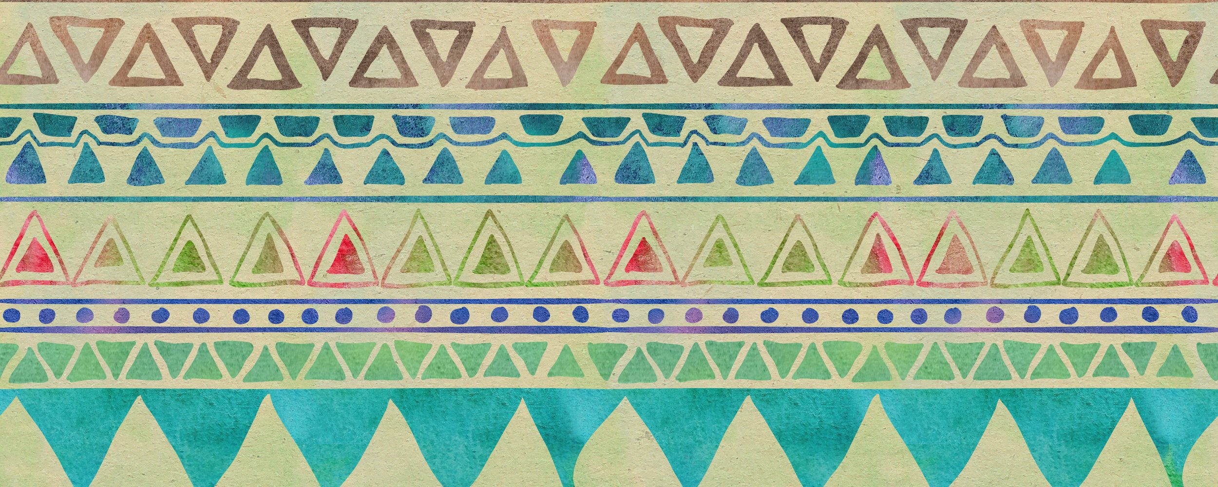 Colourful tribal patterns