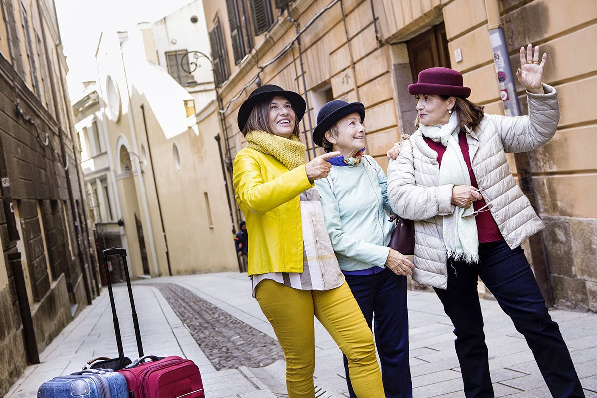 Mature women travellers