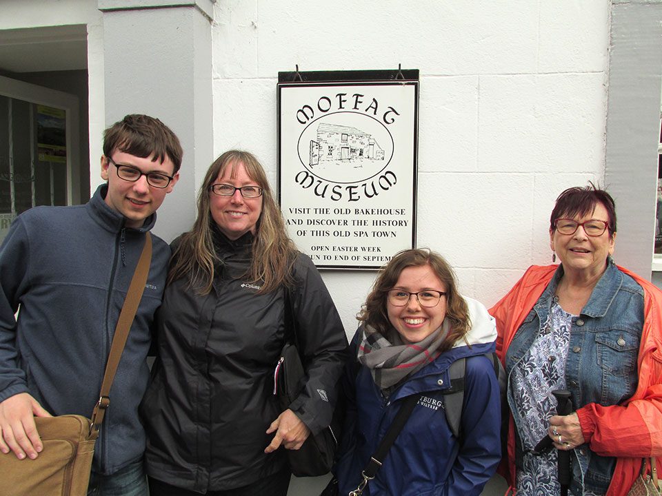 Outside Moffat Museum