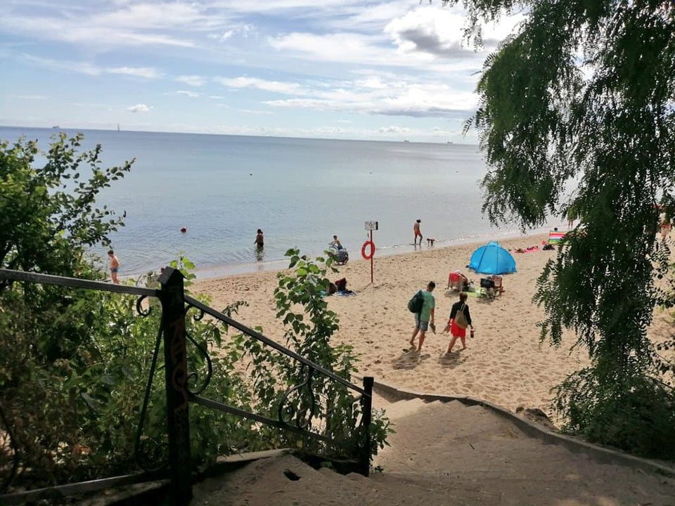 View of Redlowo Beach, Gdynia, Poland