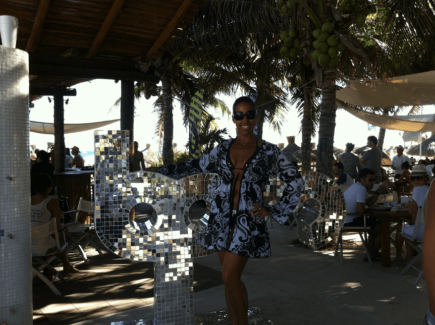 Nadine at a music festival in Play Del Carmen, Mexico