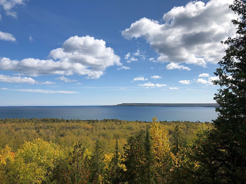 View from the top, Bebamikawe Memorial Trail