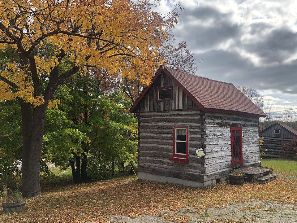 Red roof wooden house in Sheguiandah 