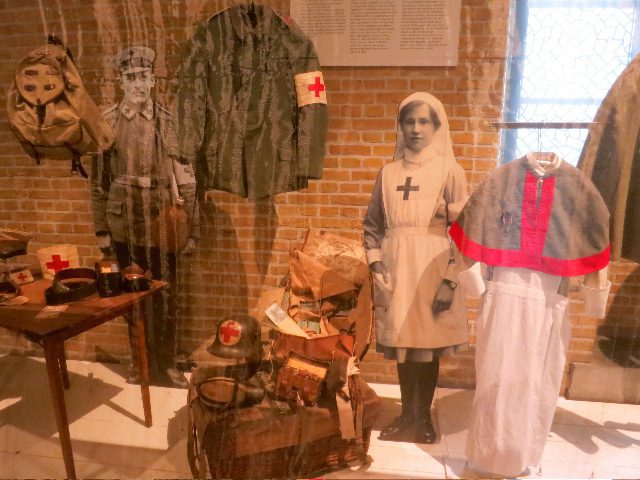 Image from inside the Flanders Fields Museum 
