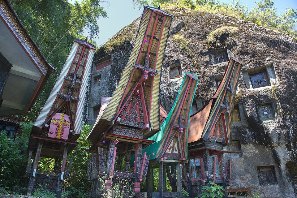 Traditional Alang rice barns, Torajan