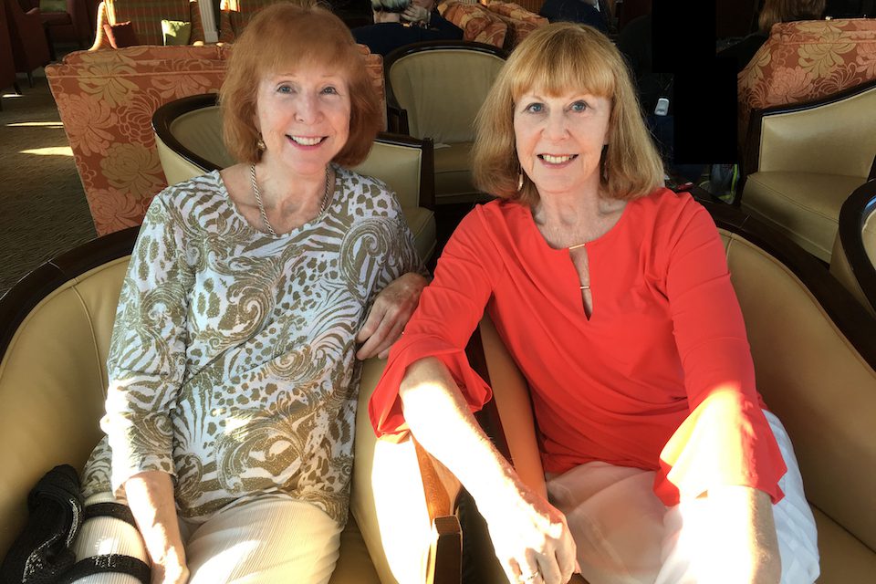 Diana with her favourite roommate, her sister Carol Moore-Ede