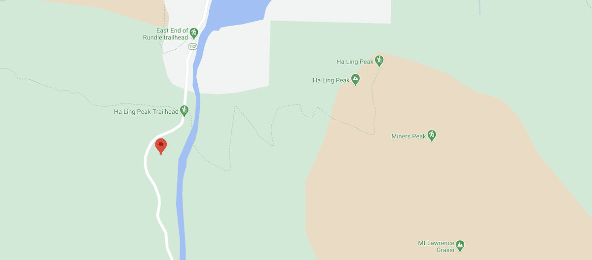 Map of High Rockies Trail, one of the best trails to hike in Canada