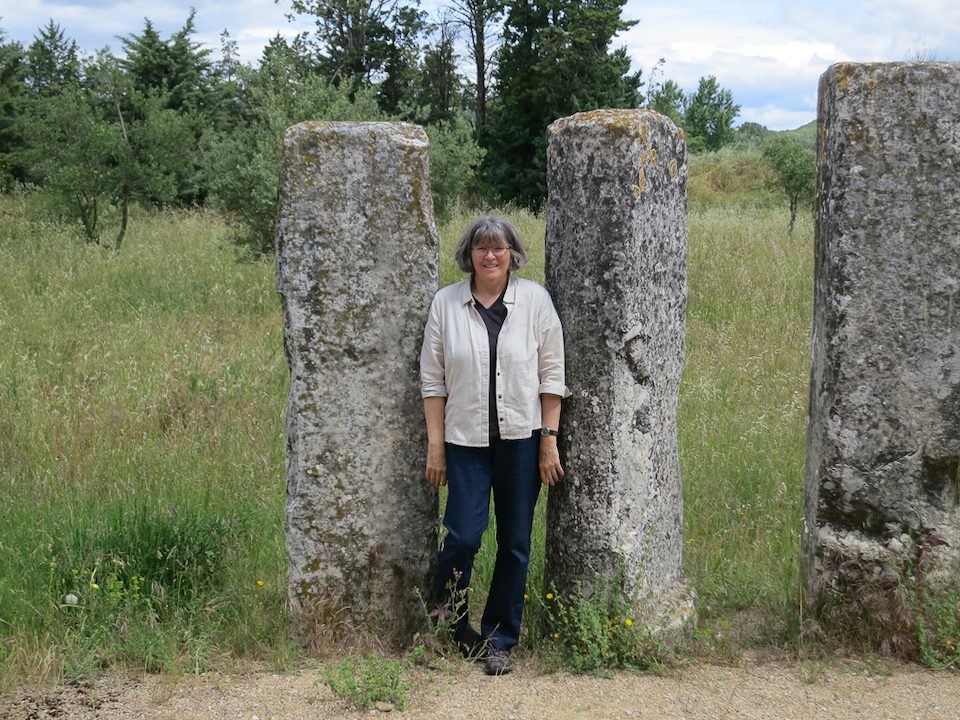 In Southern France, Pauline sought out these Roman mileage marers that are not a tourist attraction and were difficult to find