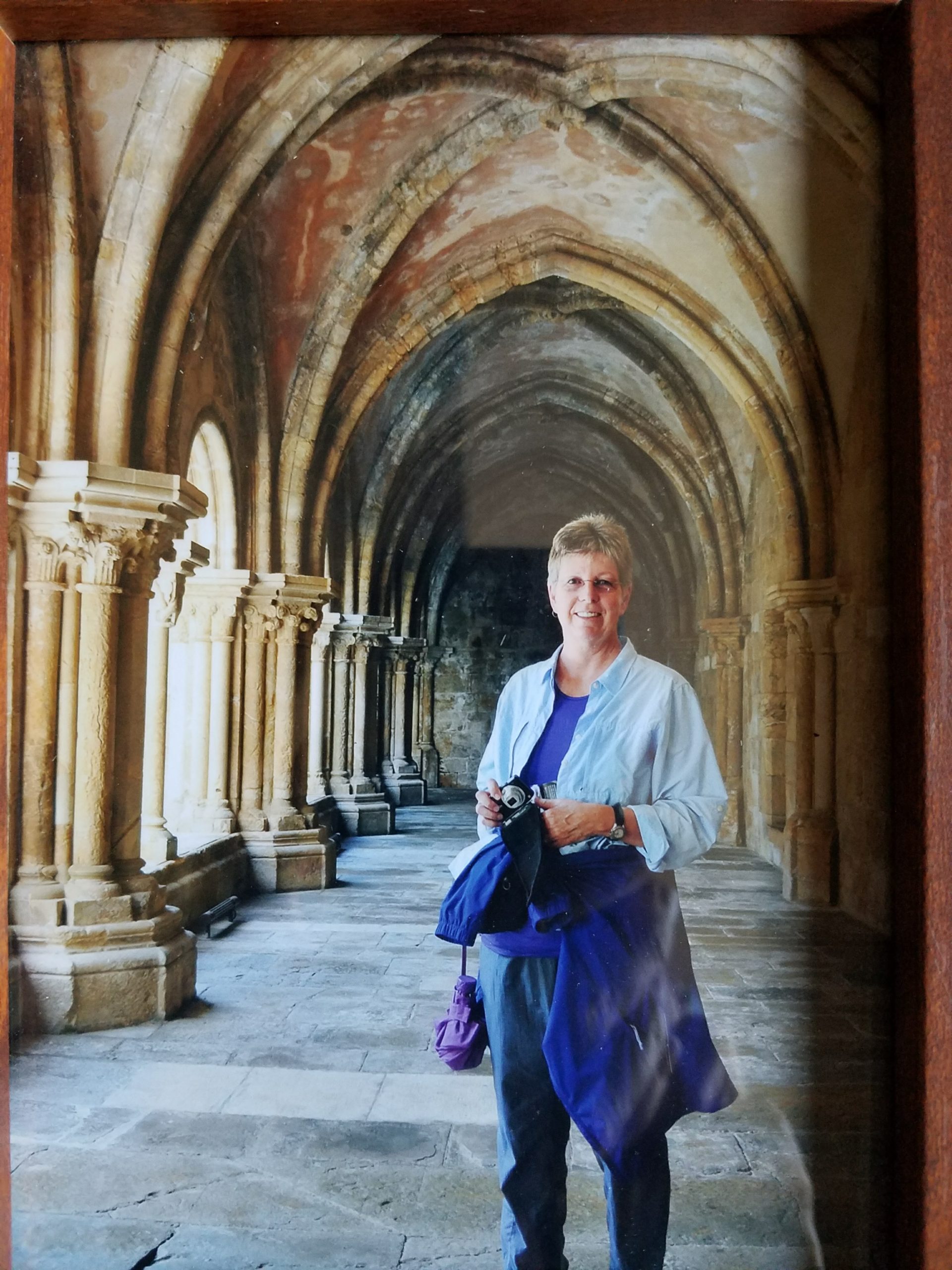 woman standing in hallway
