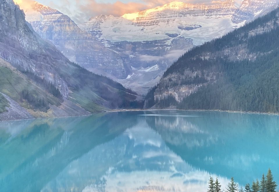 The Plain of the Six Glaciers Trail in the Canadian Rockies