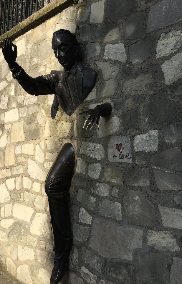 Street Art in Montmartre in Paris, where Julie Iuvancigh was able to fly to from Vancouver using the bonus offer she receive when signing up for her TD First Class VISA Infinite Card