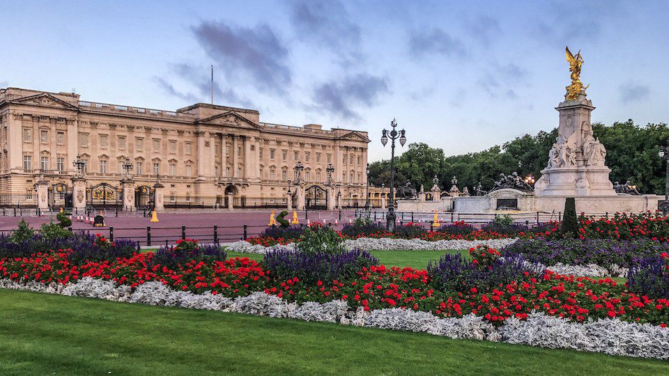 Buckingham Palace in London England