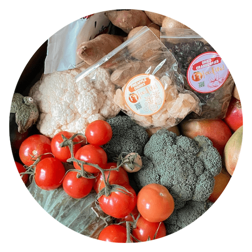 Assortment of produce