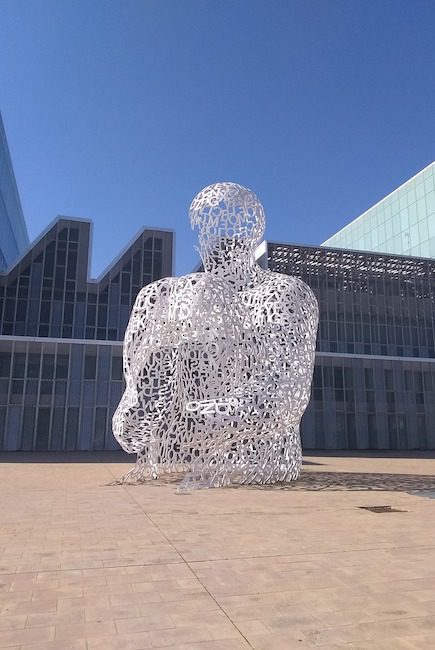Sculpture at Expo Lands, Zaragoza, Spain. Photo credit: Christine Driver