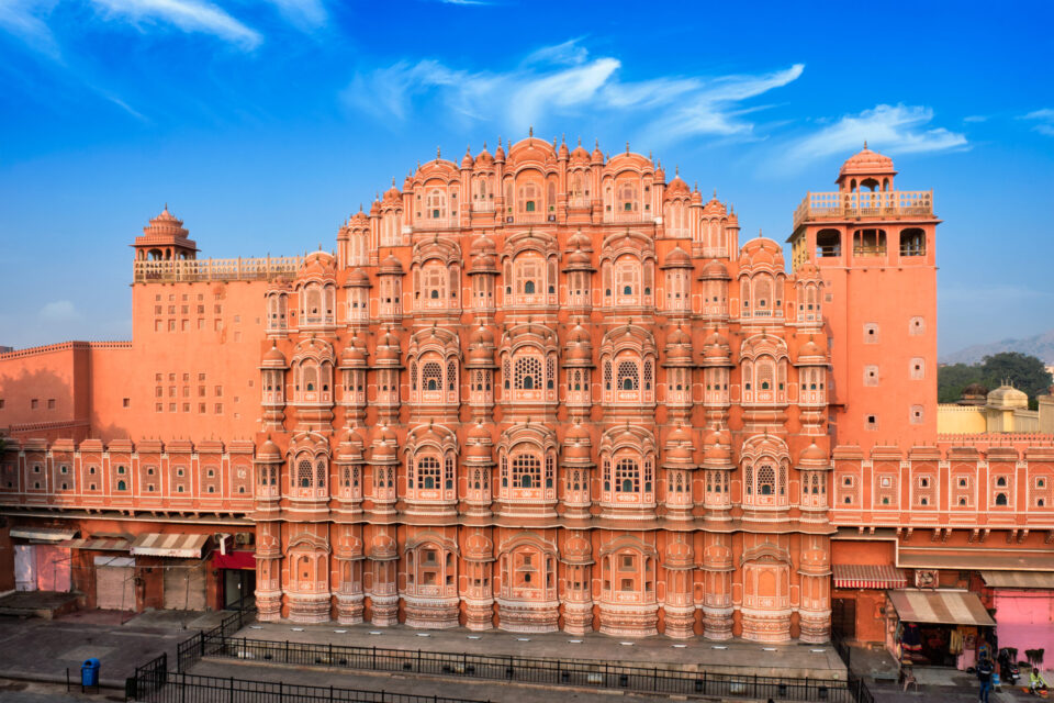jaipur palace in pink