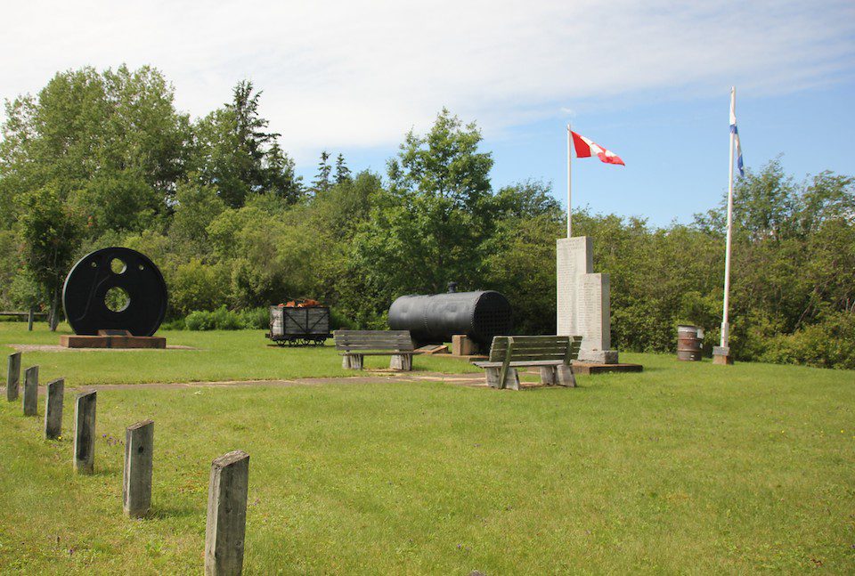  Items from the iron mines in Londonderry village square