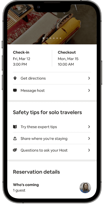 Airbnb Hosts Solo Travel Tips mockup