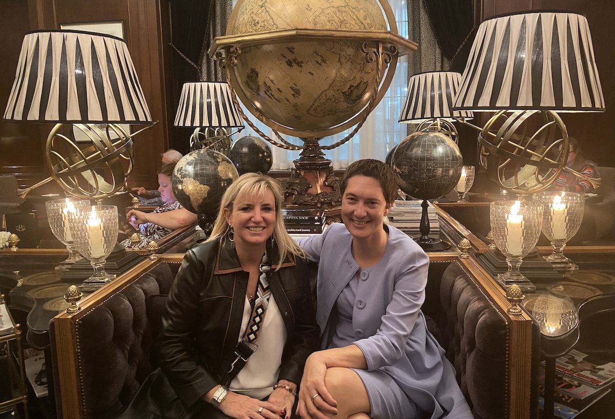 Carolyn Ray of JourneyWoman and Ulla Hefel Böhler of TTC in London UK