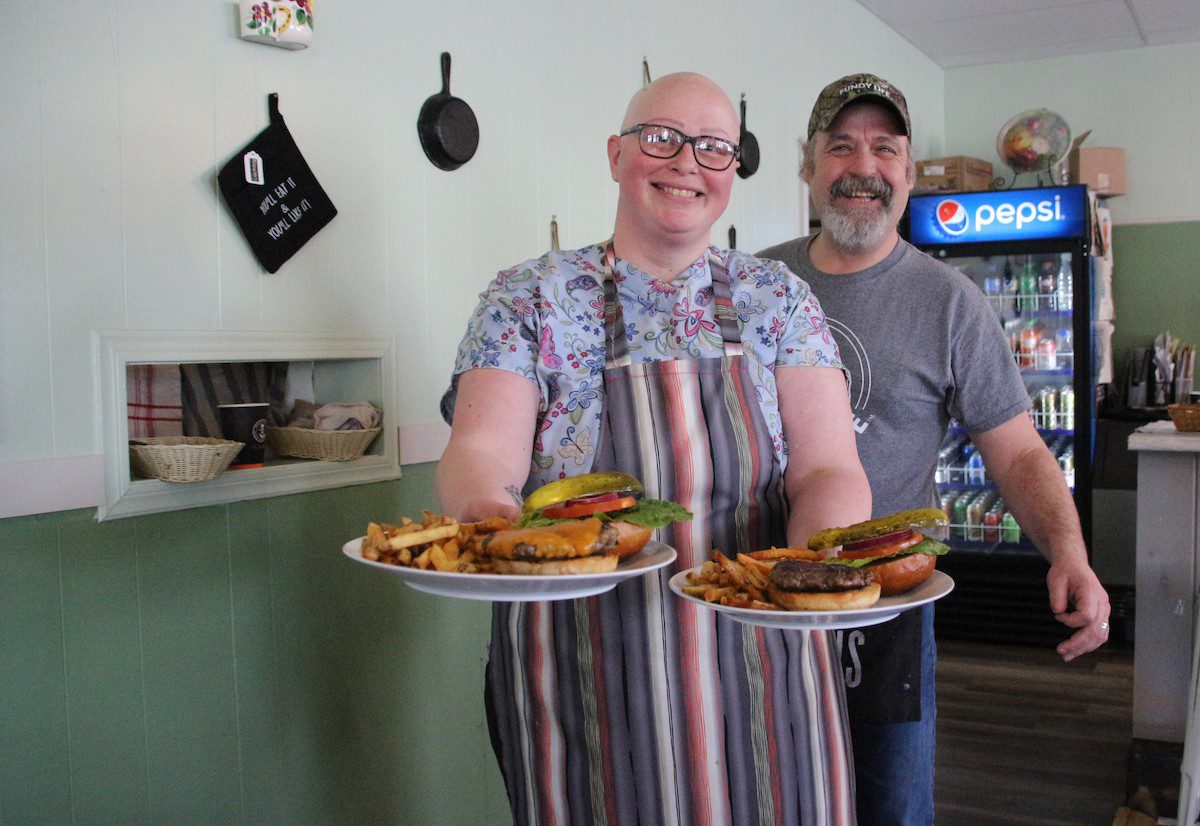 Becky and Rob McMcNally in their popular restaurant, The Kitchen