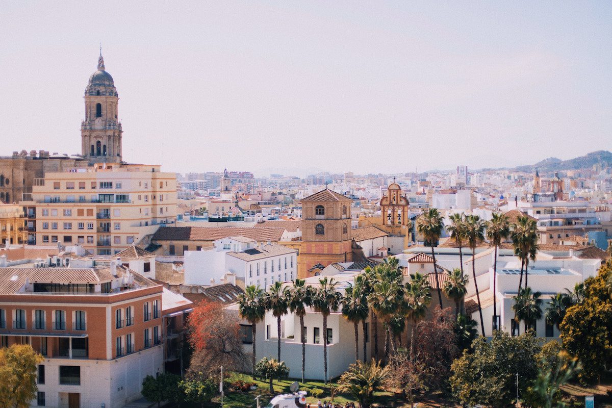 Overlooking the city of Malaga, Spain
