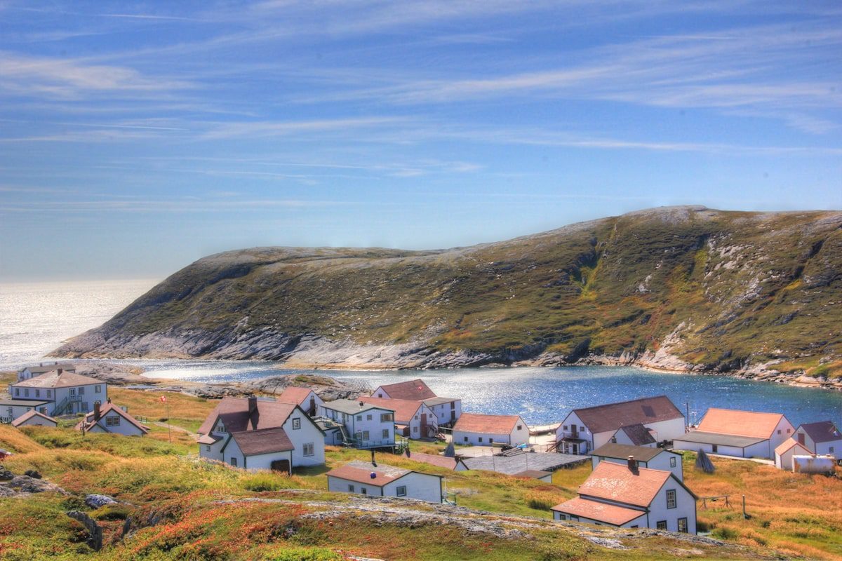 Battle Harbour, Labrador, seen from hilltop