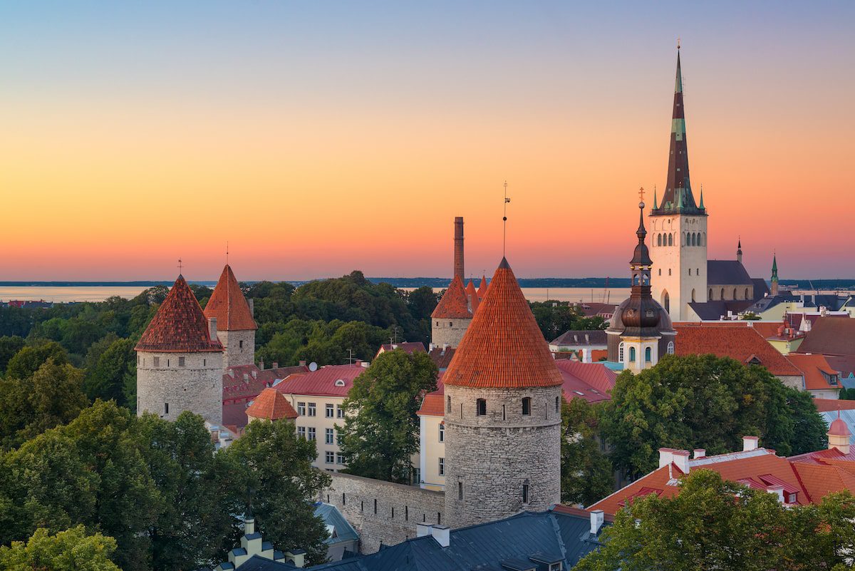 Tallinn Estonia Skyline
