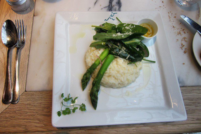 Asparagus at t'Pakhuis in Ghent Belgium