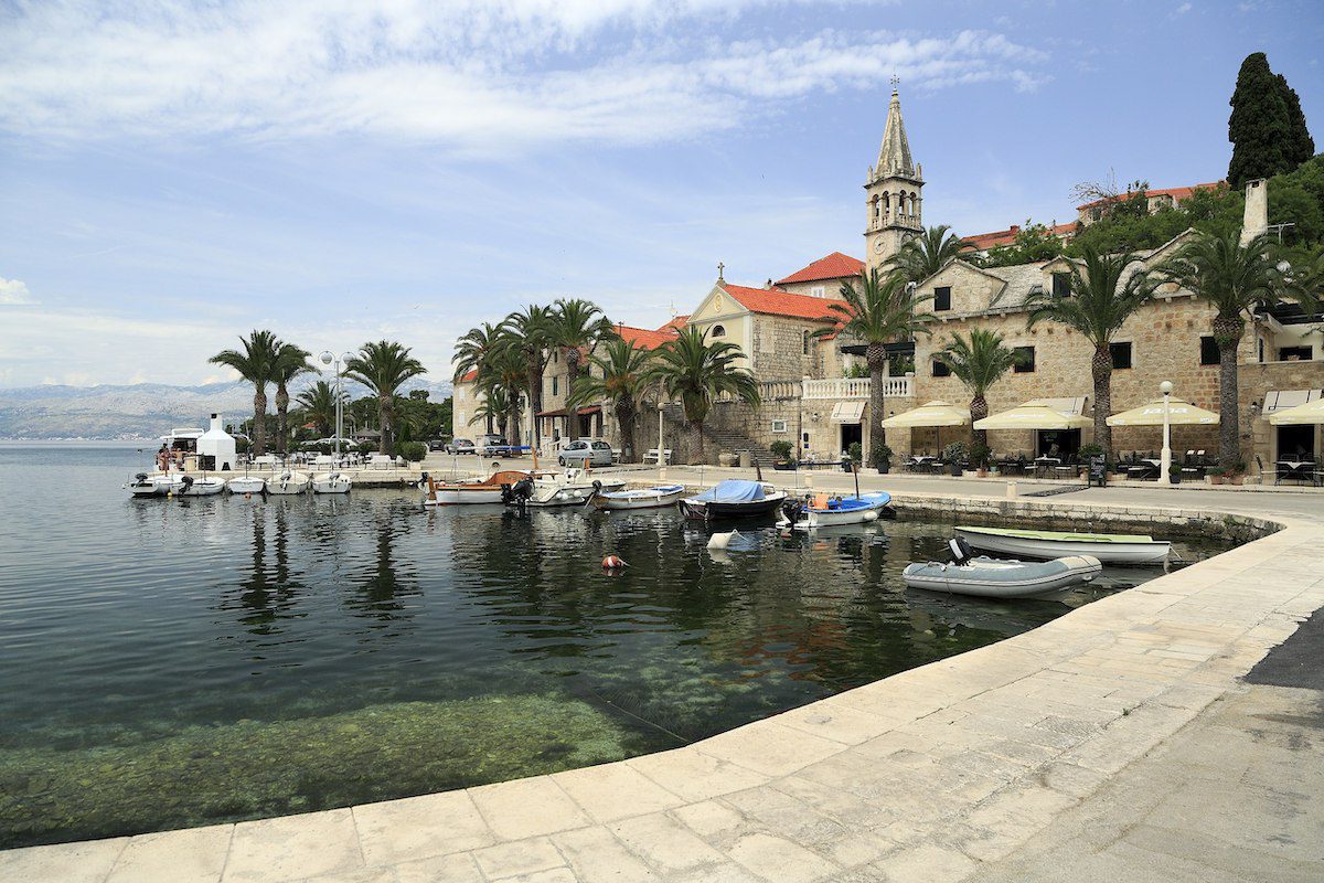 Seaside views in Splitska, Brač, Croatia
