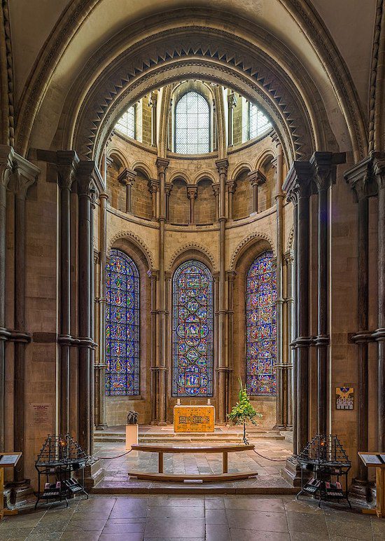 Becket's Crown, the eastern most point of Canterbury Cathedral in Kent, England.