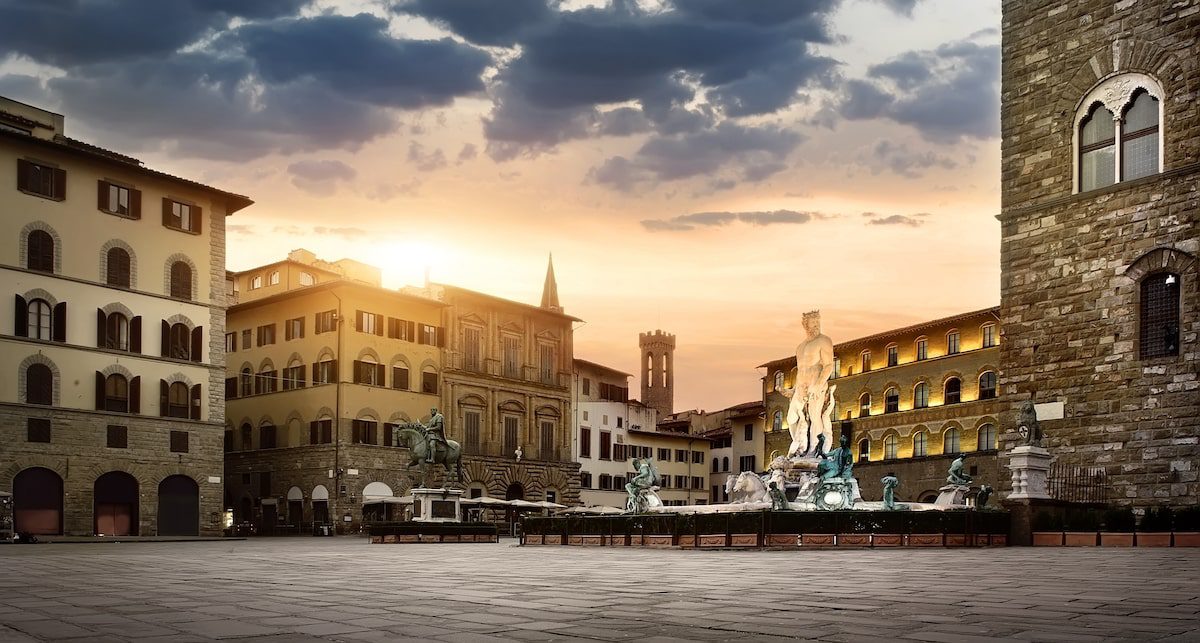 Piazza della Signoria in Florence, Italy