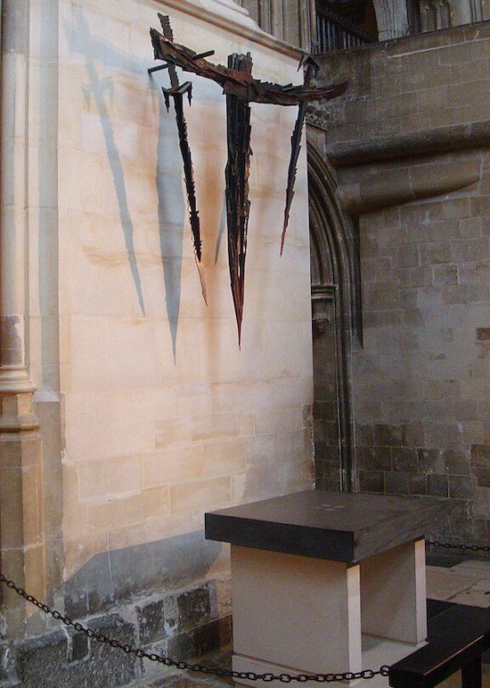 Altar marking the spot of Thomas Becket's martyrdom, Canterbury Cathedral