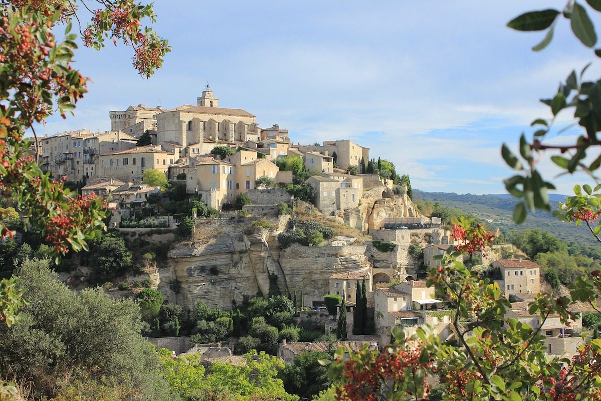 Overlooking Gordes Village in the Luberon, Provence France