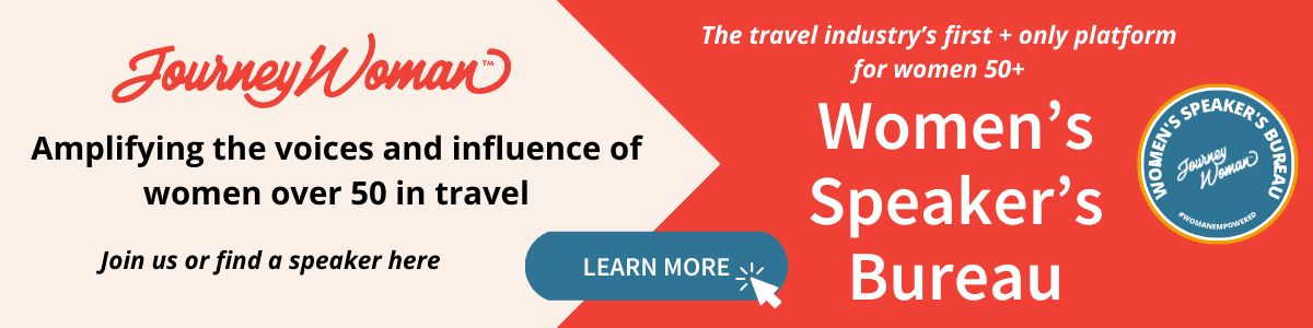 banner for women's speakers bureau journeywoman