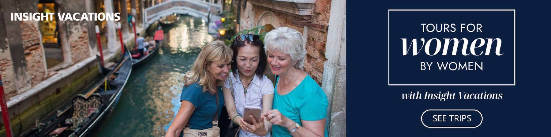 Insight Vacations Women-Only tours Banner