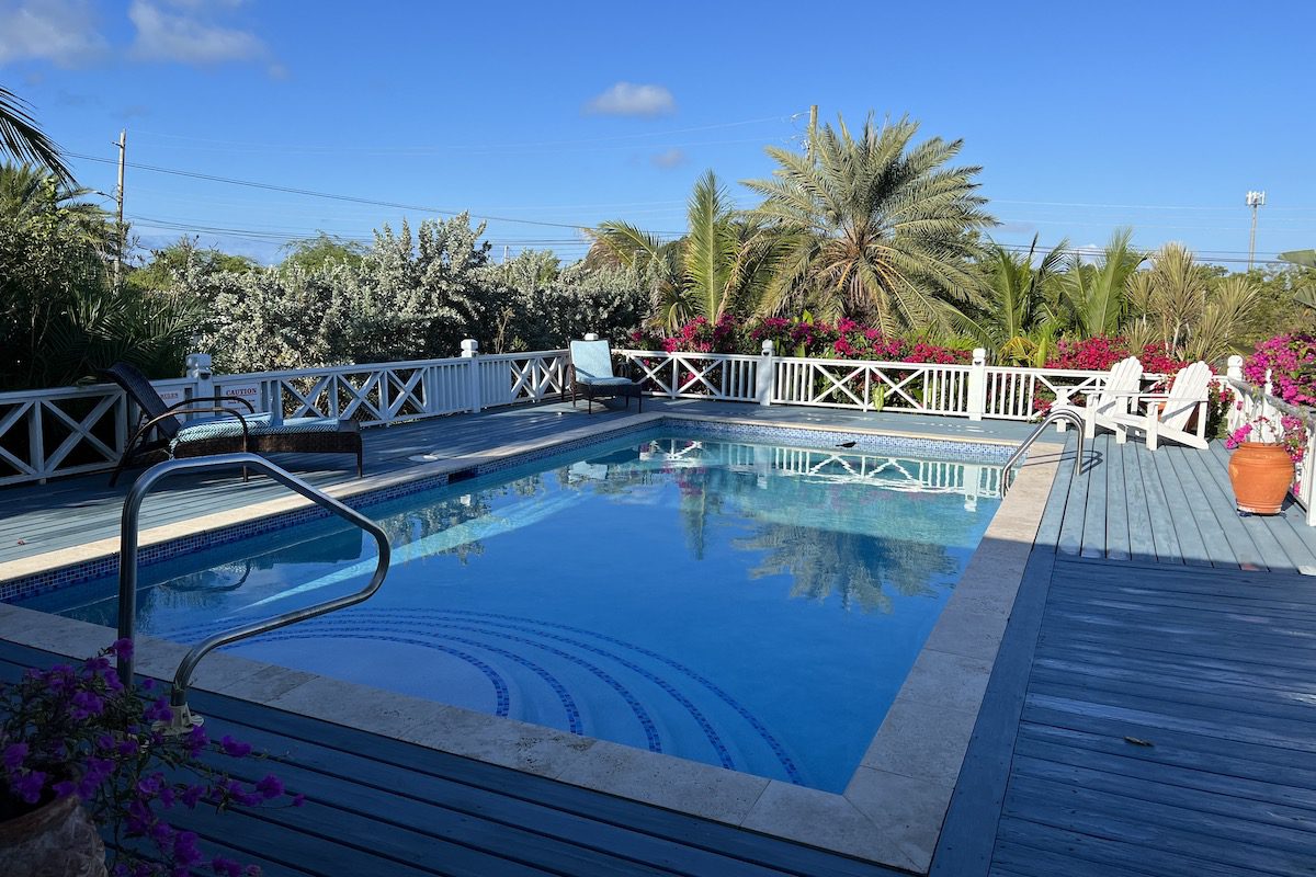 A pool in a vacation rental in Antigua