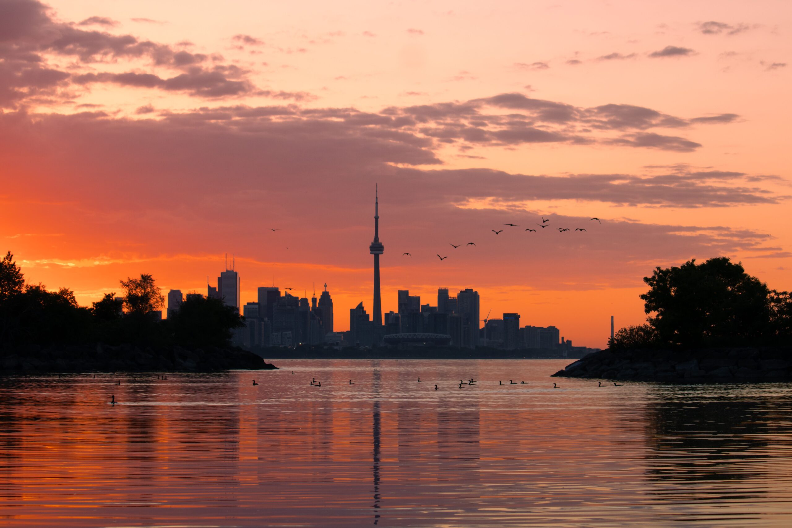 sunrise in toronto ontario canada