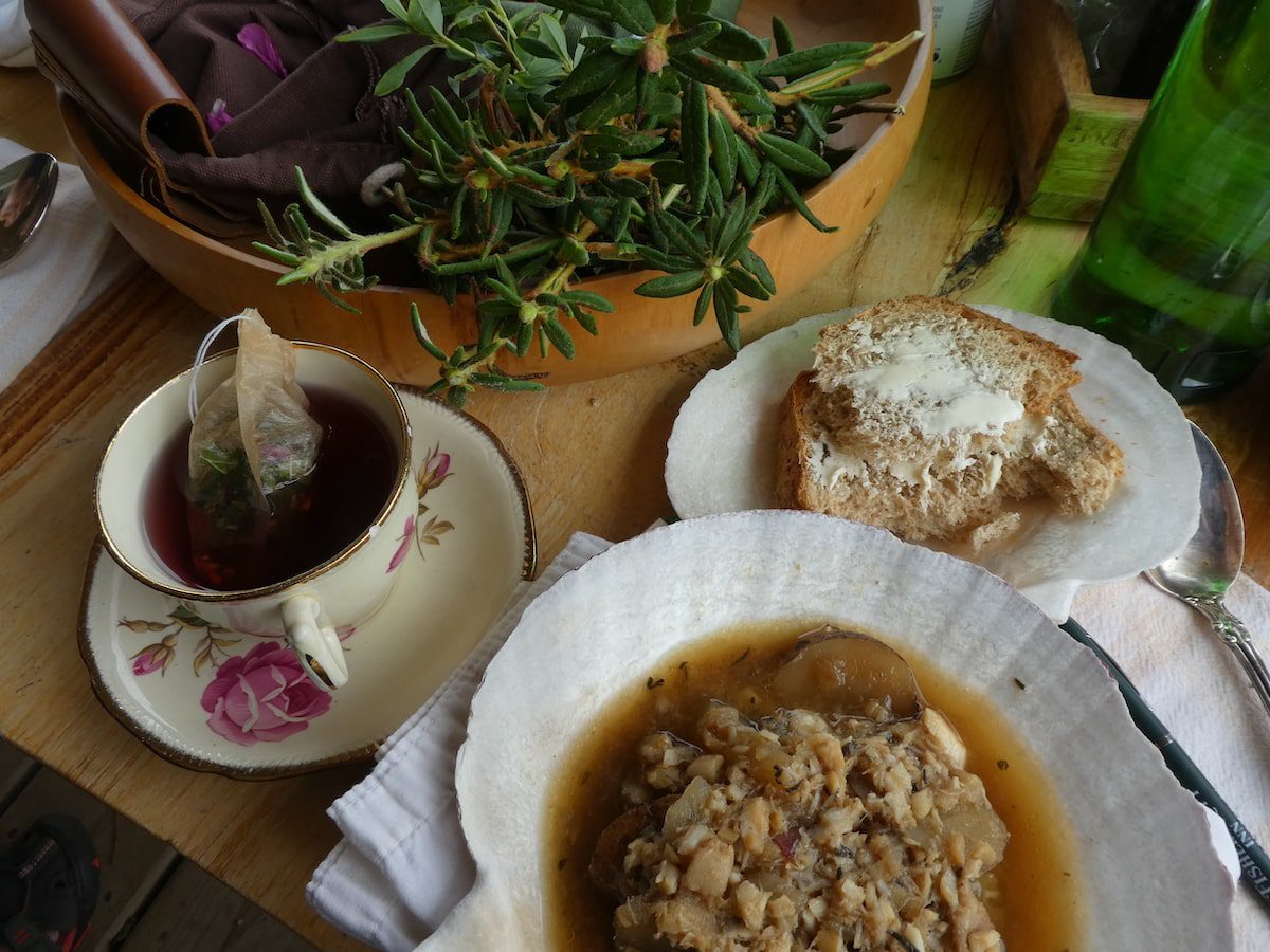 A bowl of Lori McCarthy's fish stew