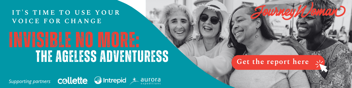 invisible no more banner with older women smiling