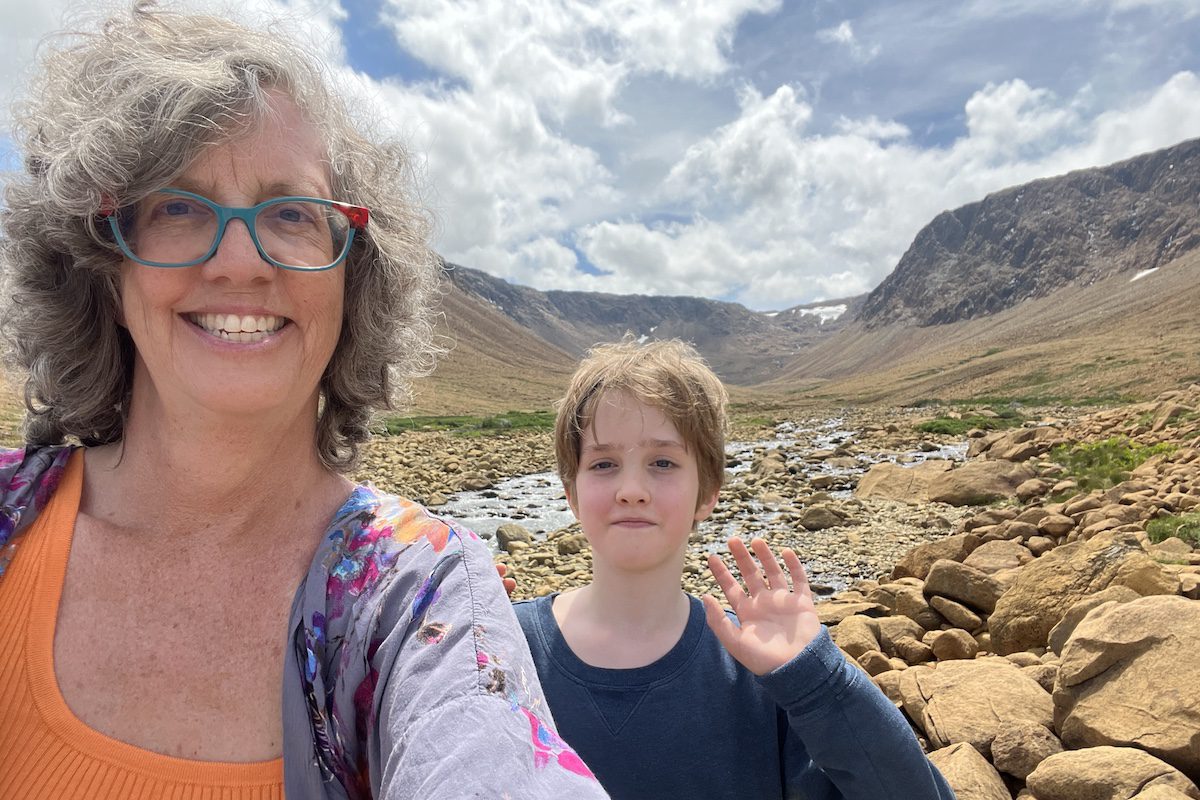Jennifer Bain in Gros Morne National Park, Newfoundland and Labrador