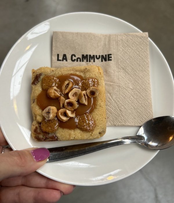 Dessert at La Commune food court in Lyon, France