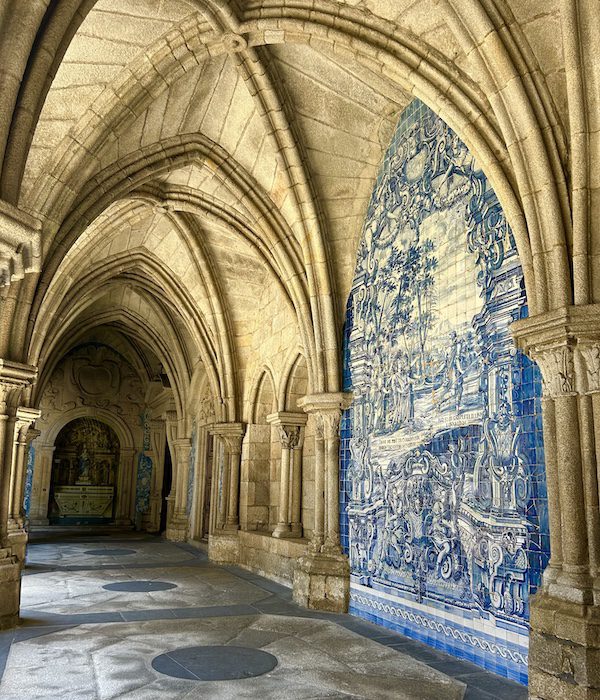 Blue Azulejos Tiles seen in Porto, Portugal