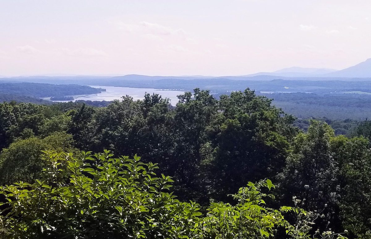 View of the Hudson River in the Hudson Valley, seen from Olana, New York State