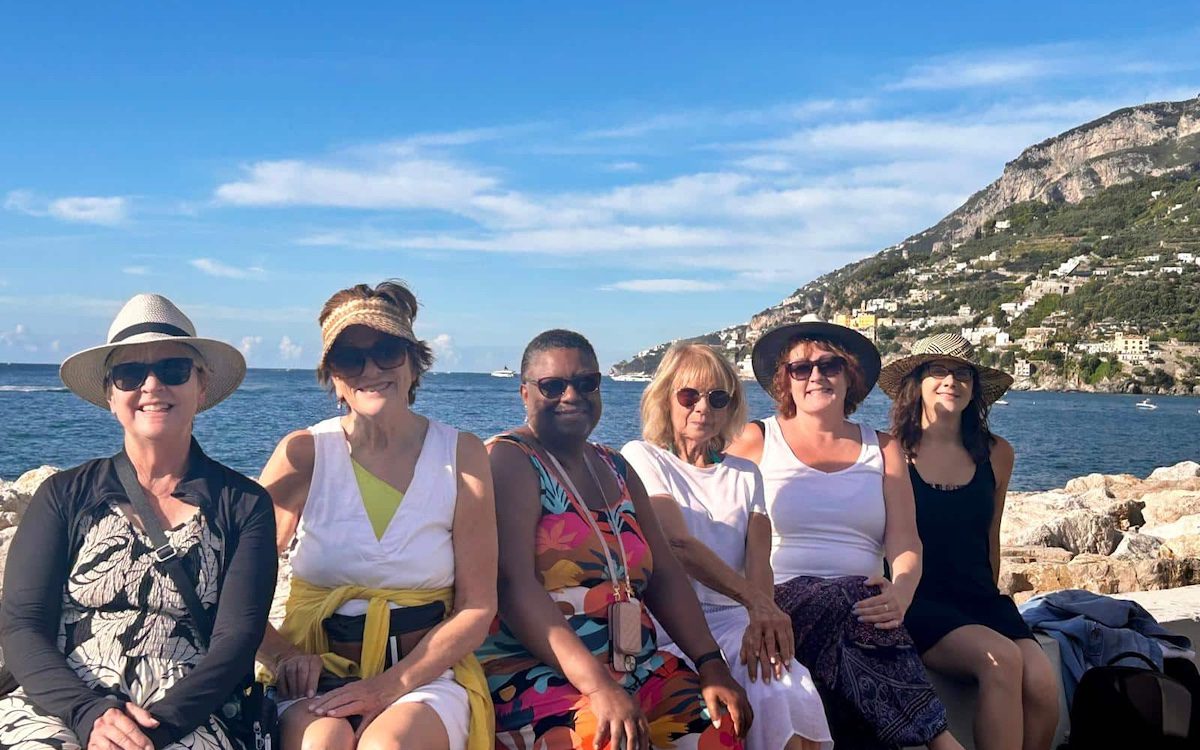 A group of women on tour with Women Travel Abroad in Italy